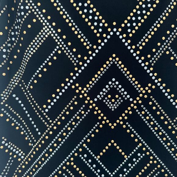 WHBM Black Silver, Gold, and Bronze Studded Tank Dress Sz XXSP - Picture 4 of 8